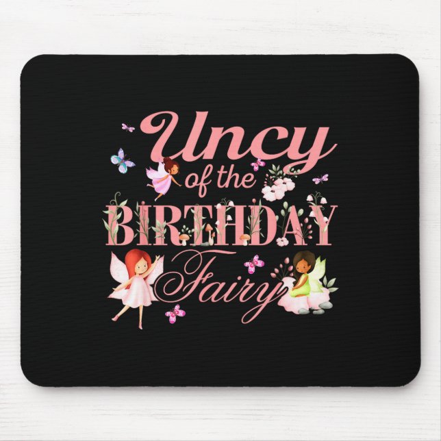 Uncy Of The Birthday Fairy Little Girl Magical Fam Mouse Pad (Front)