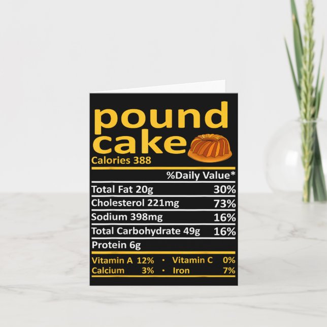 Und Cake Nutrition Food Thanksgiving Costume Chris Card (Front)