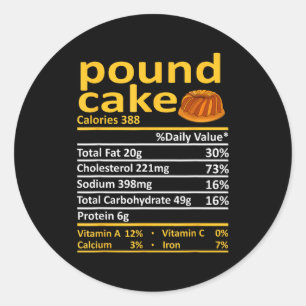 Und Cake Nutrition Food Thanksgiving Costume Chris Classic Round Sticker