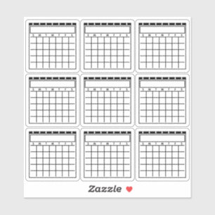 Undated Blank Calendars Planner