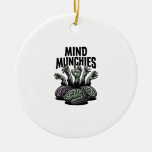 Undead Brain Feast Vintage Zombie Hands Horror Shi Ceramic Tree Decoration