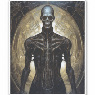 Undead Cyborg Sci-Fi Horror Art