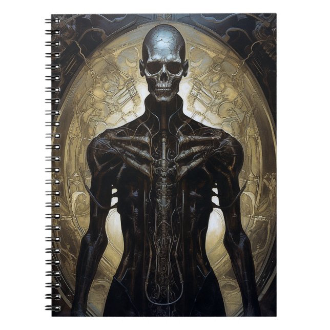Undead Cyborg Sci-Fi Horror Art Notebook (Front)