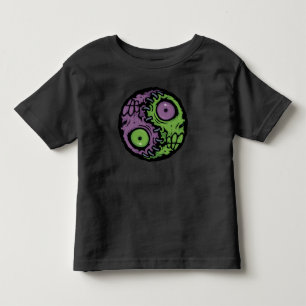 Undead Harmony: Zombie Yin Yang Symbol Toddler T-Shirt