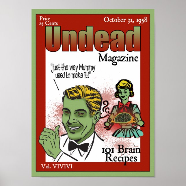 Undead Magazine Poster (Front)