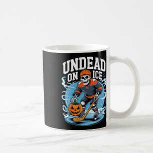Undead On Ice Funny Hockey Skeletons Halloween  Coffee Mug