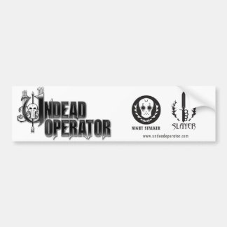 Undead Operator Bumper Sticker