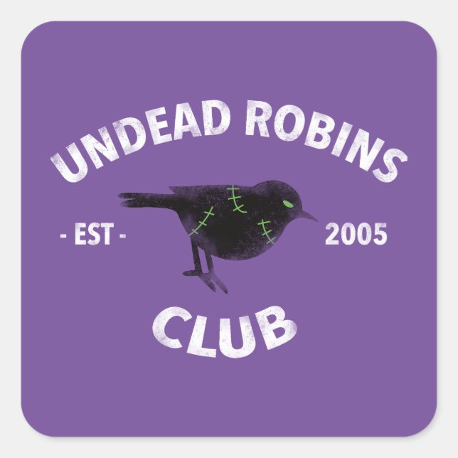 Undead Robins sticker (Front)