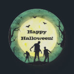 Undead Zombies Zombie Halloween Party Paper Plate<br><div class="desc">customise for your event. The Party Text is removable or can be re-positioned.
Designed by Freepik</div>