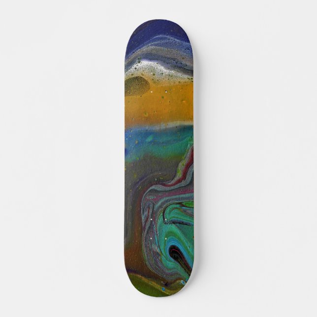 Undecided 2 Psychedelic Abstract Skateboard Deck (Front)