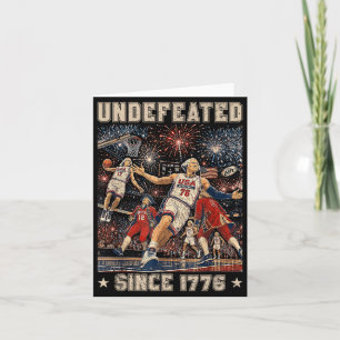 Undefeated Since 1776 Aamerica 4th Of July Card