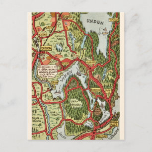 Unden Lake Sweden Postcard