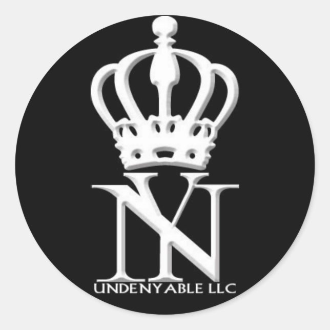 undenyable llc logo sticker (Front)