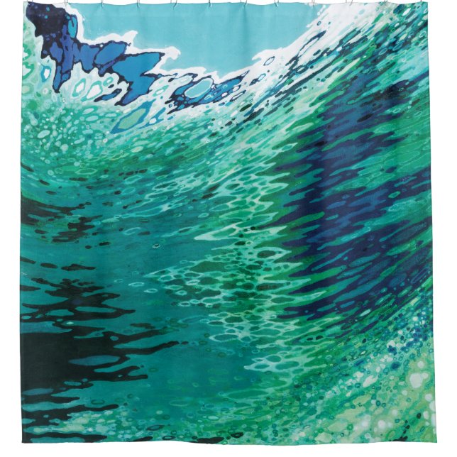 Under A Clear Sky Coastal Shower Curtain Juul (Front)