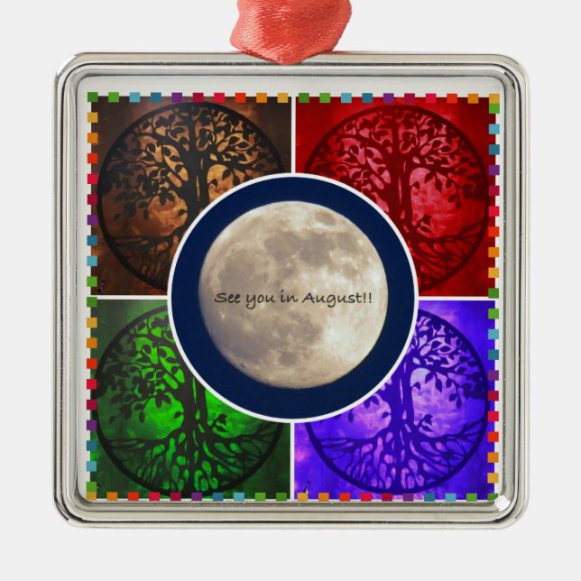 Under August Skies... Metal Tree Decoration (Front)