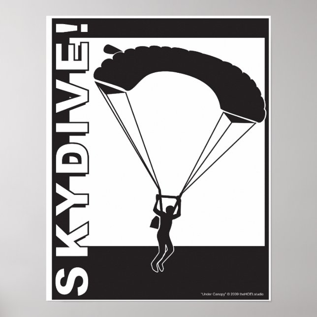 Under Canopy SkyDive! Poster (Front)