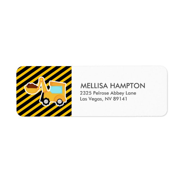 UNDER CONSTRUCTION Birthday Baby Shower (Front)