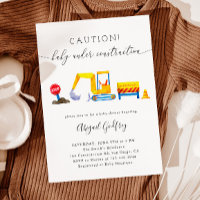 Under Construction Boy Baby Shower