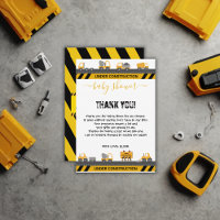 Under Construction Bulldozer Baby Shower