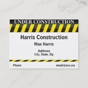 Under Construction Business Card