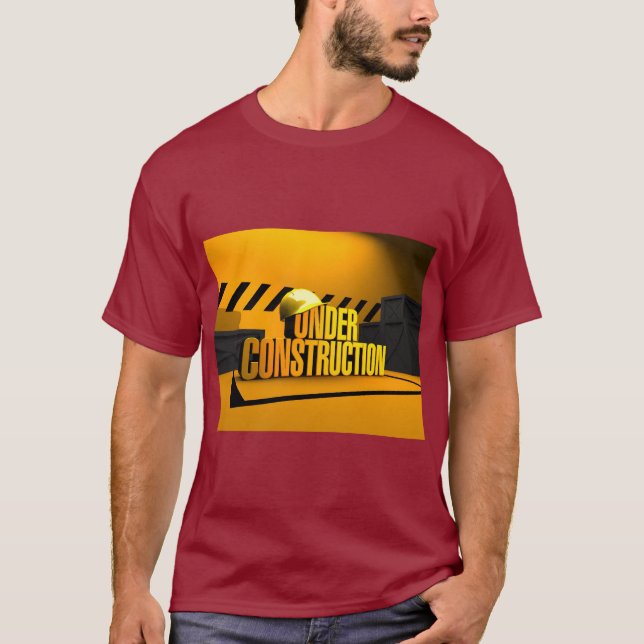 Under Construction Design – Building Dreams in Sty T-Shirt (Front)