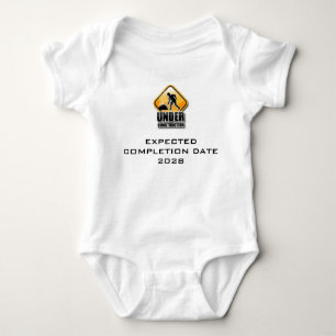 Under Construction Funny Baby Grow Bodysuit
