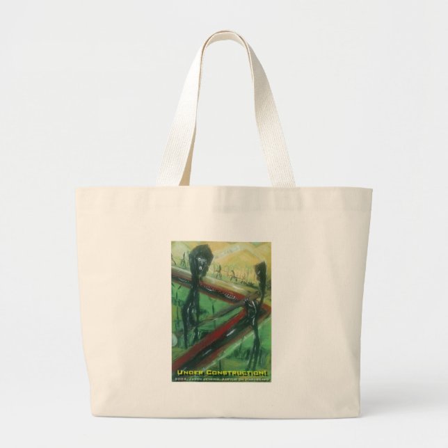 under construction large tote bag (Front)