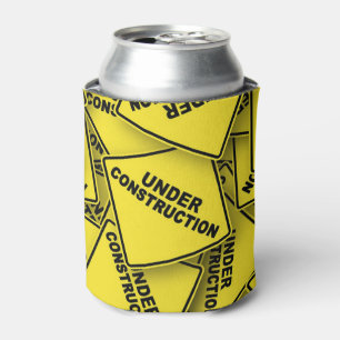 Under Construction Signs Can Cooler