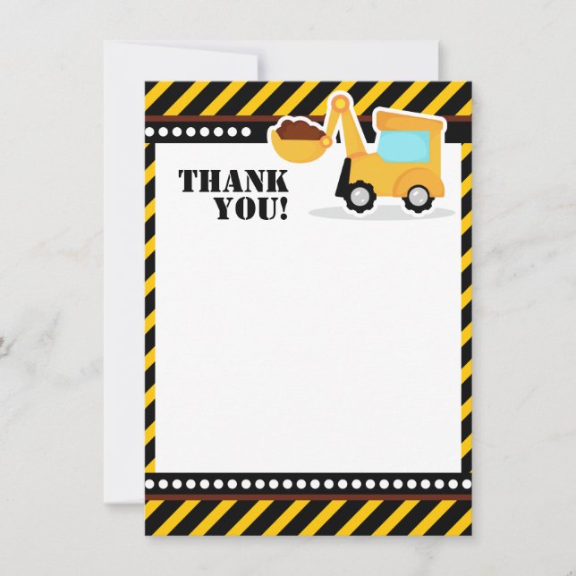 UNDER CONSTRUCTION Thank You Notes (Front)