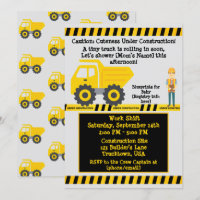 Under Construction Yellow Truck Construction Baby 