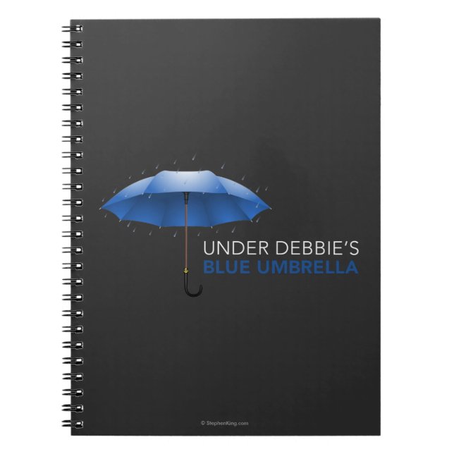 Under Debbie's Blue Umbrella Spiral Notebook (Front)