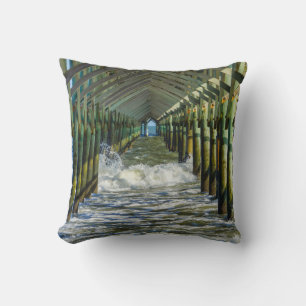 Under Folly Beach Pier Cushion
