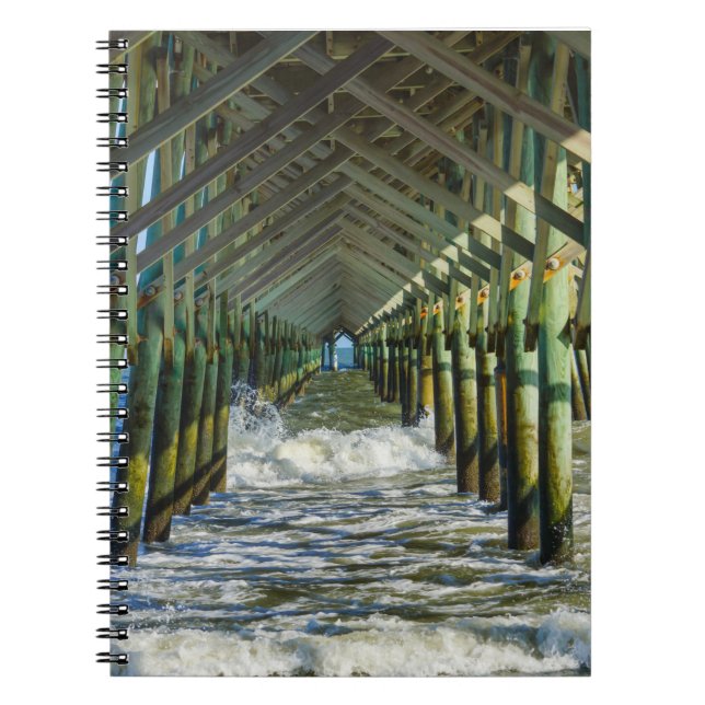 Under Folly Beach Pier Spiral Notebook (Front)