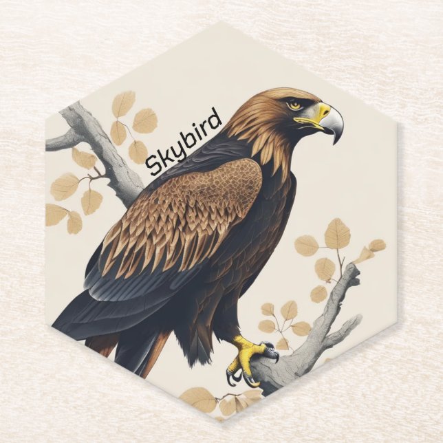 under glass paper coaster (Front)
