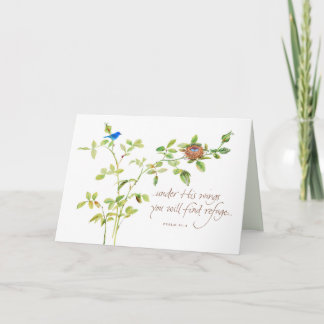 Under His Wings Card
