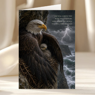 Under His Wings Psalm 91 Christian Art Card