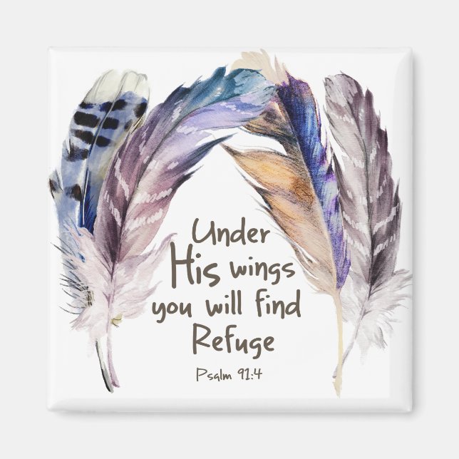 Under His wings you will find refuge, Magnet (Front)