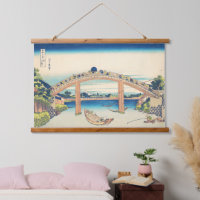 Under Mannen Bridge Hokusai Ukiyo-e Japanese Art