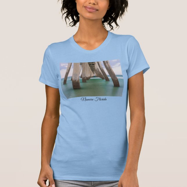 Under Navarre Beach Pier T-Shirt (Front)