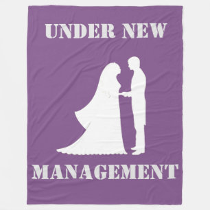 UNDER NEW MANAGEMENT FLEECE BLANKET