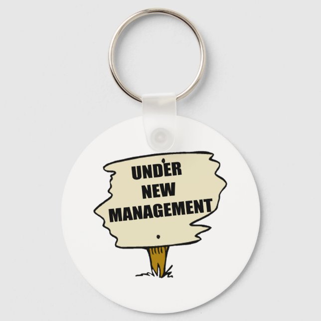 Under New Management Keychain (Front)