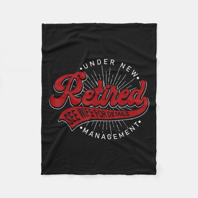 Under New Management See Wife For Details Funny Re Fleece Blanket (Front)
