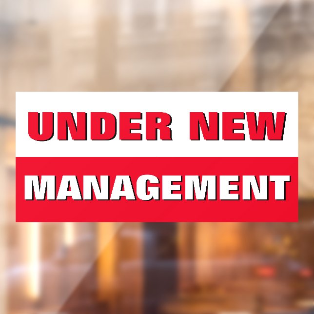 Under New Management Small Business (Sheet 2)