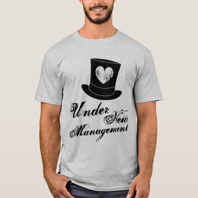 Under new manament t shirt for just married man (Front)