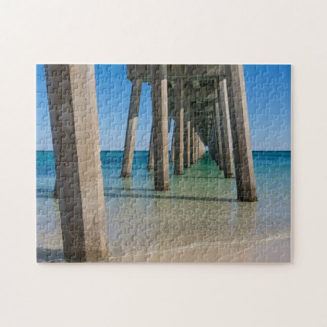 Under Pensacola Beach Pier Jigsaw Puzzle (Horizontal)