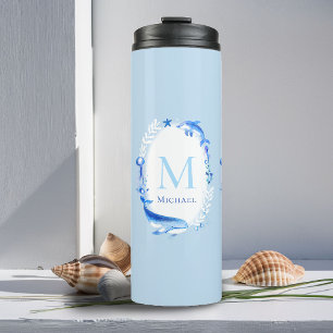 Under Sea Animals Nautical Beach Gift Personalised Thermal Tumbler