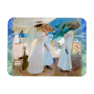 Under the Awning, Joaquín Sorolla Magnet