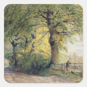 Under the Beeches Square Sticker