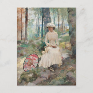 Under the birches CC0067 Albert Edelfelt Postcard