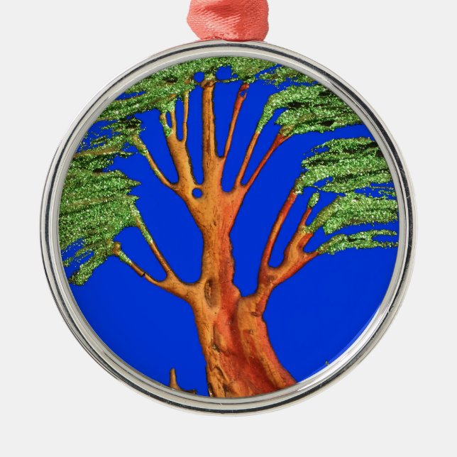 Under the Blue Sky: The Acacia Tree Collection Metal Tree Decoration (Front)